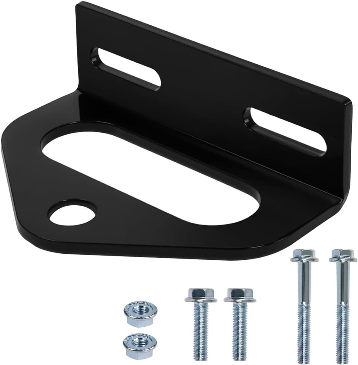 Universele trekhaak voor grasmaaier, grasmaaier, koolstofstaal, met bouten, M8-schroeven, grasmaaier, accessoires voor - ShopVlot — afbeelding 1