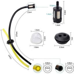 Filterset 7 Stuks - Brandstoffilter - Reserveonderdelen - Duurzaam Rubber - Eenvoudige Vervanging - Geschikt voor Grasmaaiers — thumbnail 2