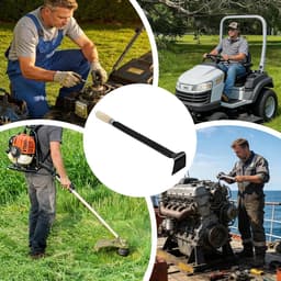 Grasmaaier Schraper - Gereedschap Tuin - Onderhoud Gazon - Ergonomische Houten Handgreep - 40 x 9 x 8 cm — thumbnail 2
