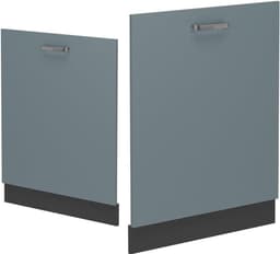 Vaatwasserfrontpaneel - Paneel vaatwasser - Keuken Integratie - Naadloze Inbouw - 60 cm - Blauw-grijs — thumbnail 5