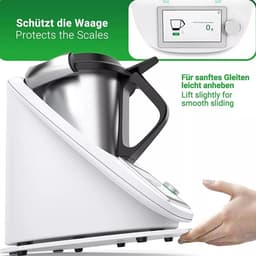 Keuken Mixer Mat - Apparaat Schuifmat - Keuken Organisatie - Met Handvat - 39 x 31 cm - Zwart — thumbnail 2