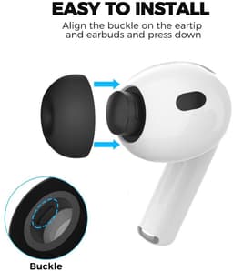 2-Pack Siliconen Large (L) Dopjes Oordopjes Vervanging Tips Geschikt voor AirPods Pro 3 (2025) — thumbnail 5