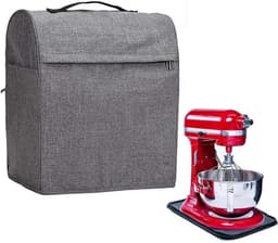 Mixer Cover - Beschermhoes Mixer - Keuken Organisatie - Met Opbergvakken - 38 x 25 x 3 cm - Grijs — thumbnail 2