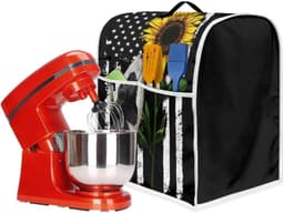 Mixerhoes - Keukenmachinehoes Apparaathoes - Keuken Organisatie - Met Handvat en Opbergvak - Compatibel met 6-8 Qt - Amerikaanse vlag zonnebloem — thumbnail 1
