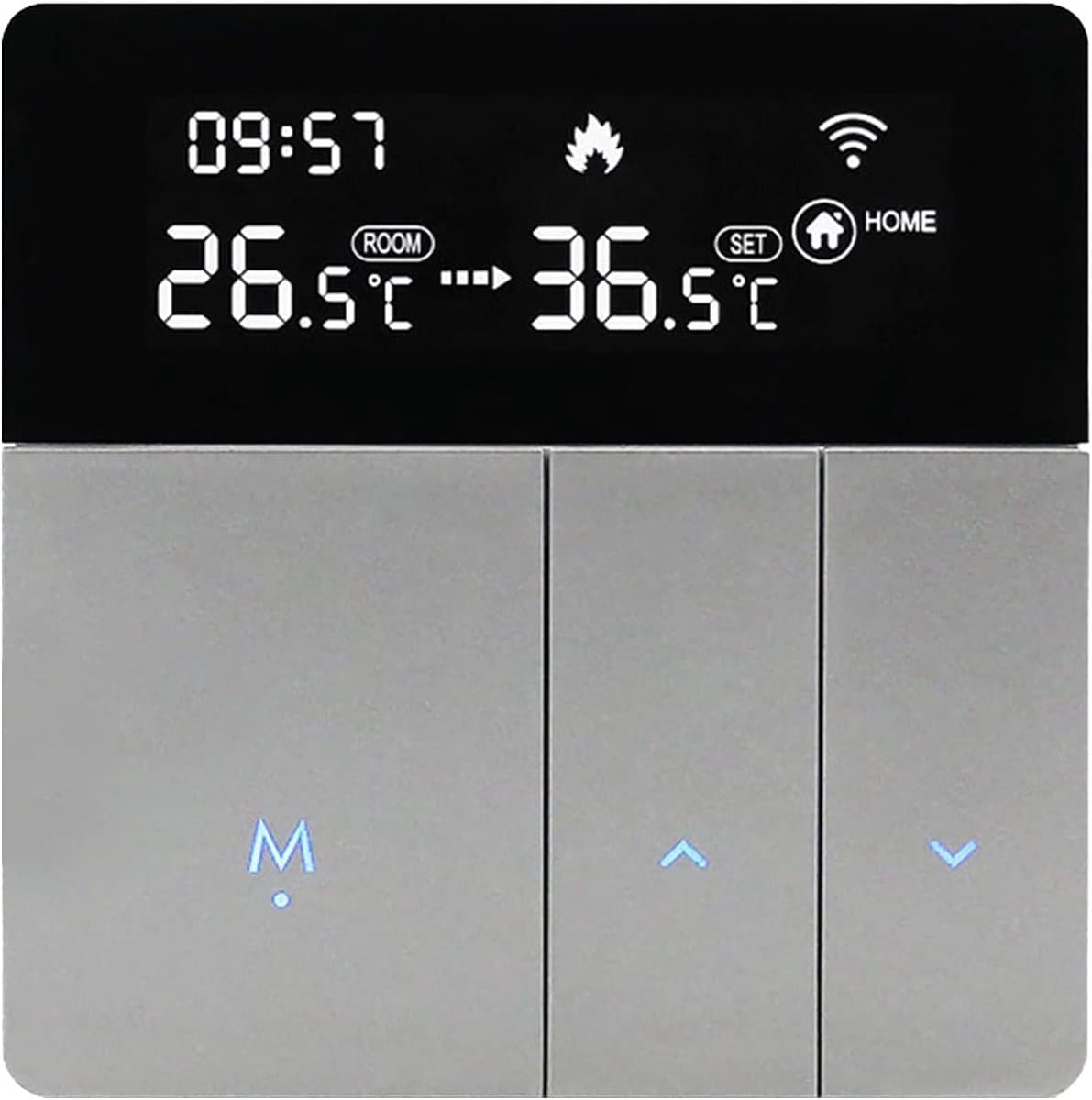 Intelligente thermostaat - Wifi regelaar - Comfort regelen - App en stembediening - 9.5 cm - Wit — afbeelding 1