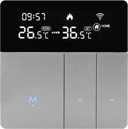 Intelligente thermostaat - Wifi regelaar - Comfort regelen - App en stembediening - 9.5 cm - Wit — thumbnail 1