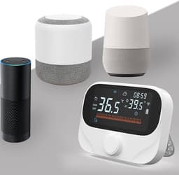 Slimme Ketelthermostaat - Verwarmingsregelaar - Energie Besparen - App Bediening - Niet Gespecificeerd - Zwart — thumbnail 4