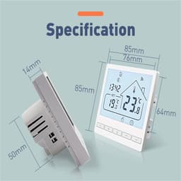 Vloerthermostaat - Temperatuurregelaar - Comfort Verhoging - Programmeerbaar - AC 95-240V - As shown — thumbnail 4