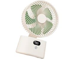 LISM - Draadloze mini-ventilator met oplaadbare batterij Geschikt voor gebruik op het computerbureau