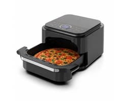 Swiss Haus® AFP23 Airfryer XXL - 5.5L – 2000W – Tot 28 cm Pizza Air Fryer – 40-230°C – 10 Programma’s – PFAS Vrij – Tot 6 Personen - Zwart