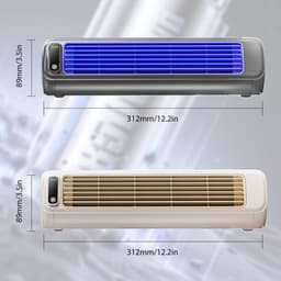 Luchtkoeler - Draagbare airconditioner -3 in 1 mini Mobiele airco - Stille draagbare airconditioner met 3 snelheden - Bladloze verticale luchtcirculatie - Abrikoos — thumbnail 5