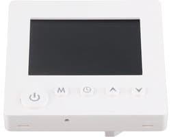 Slimme Thermostaat - Programmeerbaar LCD - Comfort Verhogend - App Bediening - 41x86x86mm - Wit