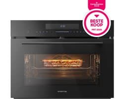 Inventum IMC4535GT - Inbouw combi-oven - Hetelucht - Magnetron - Grill - 50 liter - 45 cm hoog - Tot 250 graden - Zwart - Beste Koop Maart 2026