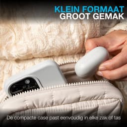 JLab Go Pop ANC Draadloze Oordopjes - Noise Cancelling Oortjes Draadloos - 24 uur Batterijduur - Bluetooth Multipoint - Met Microfoon - Geschikt voor Android en Apple - Wit — thumbnail 5
