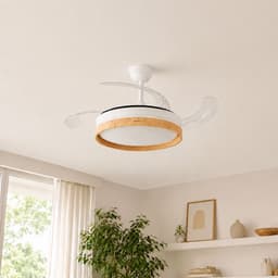 Plafondventilator met licht InnovaGoods, stil, intrekbare bladen, 6 snelheden, 3 modi, afstandsbediening — thumbnail 5