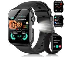 Blackview Watch - R30MAX - Smartwatch - Stappenteller - Slaapmonitor - Saturatiemeter - Compatibel met alle smartphones - Activiteitentracker - Dames en heren - Zwart