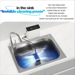 Compacte Vaatwasser - Multifunctioneel Apparaat - Servies Reinigen - Geen Installatie Nodig - 3 kg Gewicht - Meerkleurig — thumbnail 3