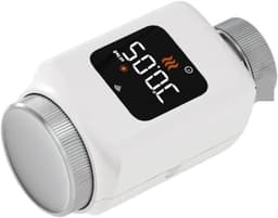 Slimme Thermostaatkraan - Radiatorregelaar App - Energie Besparen - 180° LED Display - 52.5mm x 52.5mm - Wit — thumbnail 1