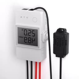 Slimme Schakelaar - Thermostaat Module - Klimaatbeheer - Real-time Monitoring - 12 x 7 x 4 cm - Wit — thumbnail 1