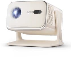 Aurzen BOOM mini - Google TV Smart Projector Off-White - Full HD 1080p - 500 ANSI - Dual 10W Dolby Audio - Flexibele Standaard