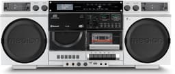 MEDION P66538 Cassetterecorder (retro boombox met cd-speler, jaren 80, groot, USB, SD, cd, cassette MC, DAB+ radio telescopische antenne, Bluetooth, cassettedeck, opnamefunctie, werkt op batterijen) — thumbnail 1