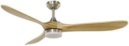 CristalRecord - Plafondventilator Nine big Ø 152 cm hout mat chroom — thumbnail 1