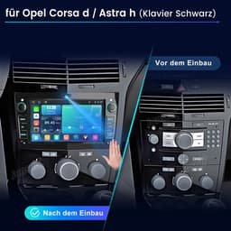Cestovet Linux Autoradio - Geschikt Voor Opel Astra H Corsa C & D Agila Combo Antara Vectra Zafira Meriva Vivaro Tigra, Draadloze CarPlay Android auto - FM RDS USB — thumbnail 4
