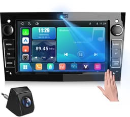 Cestovet Linux Autoradio - Geschikt Voor Opel Astra H Corsa C & D Agila Combo Antara Vectra Zafira Meriva Vivaro Tigra, Draadloze CarPlay Android auto - FM RDS USB - Achteruitrijcamera — thumbnail 1