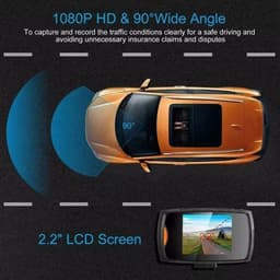 4-kanaals 360° dashcam HD 1080P 4-lens rijrecorder met 32GB geheugenkaart — thumbnail 3