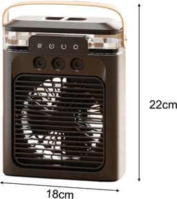 Mini draagbare airco-ventilator / stille aircooler en bureauventilator – USB-oplaadbaar, compacte persoonlijke koelventilator — thumbnail 5