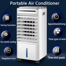 Draagbare Airco - Mobiele Koeler - Ruimte Koelen - 4-in-1 Functie - 31x28.5x61cm - Mechanisch Type — thumbnail 4