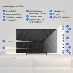 MEDION 125.7 cm 50" Ultra HD TV Smart TV 4K Dolby Vision HDR Prime Video Disney+ Compatibel met Google TV PVR Bluetooth, MD850401 | Dolby Vision HDR, Prime Video, Disney+, kompatibel mit Google TV, PV — thumbnail 5