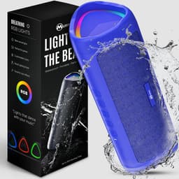 Muring Draadloze Bluetooth Speaker - Muziek Box - Tot 20 uur Afspeeltijd - TWS Pairing - Bluetooth 5.3 - Partybox - Luidspreker - Geluidsbox - Blauw — thumbnail 1