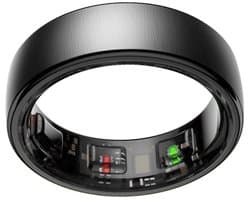 NOLATR Smart Ring NEX – Slimme Ring met Stappenteller, Slaaptracker & Hartslagmeter – Zonder Abonnement – Zwart – Maat 12