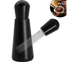 GELLDG Koffiedispenser - Espressodispenser - Espressobarista-tool - met roestvrijstalen naald - Zwart