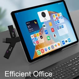 USB Hub 3 Poorten (2x USB 2.0 + 1x USB 3.0) - Mini Externe Adapter voor PC en Laptop - Zwart — thumbnail 4
