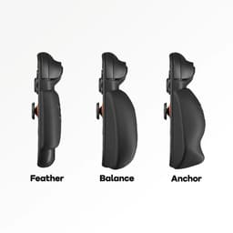 PlayCool Ergonomische Clear Grip Case Set voor Nintendo Switch 2 – Clear Case met 3 Verwisselbare Grips: Feather (licht), Balance (gebalanceerd) en Anchor (stevig) — thumbnail 2