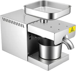Oliepers Elektrische Olieverdeler RVS Oliepersmachine Voor Thuis Pinda'S Sojabonen Koolzaad Sesamzaad 600W 220V — thumbnail 2