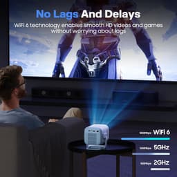 Mini Beamer - Projector met Wifi - Bluetooth — thumbnail 3