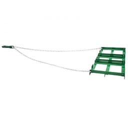 Weide-eg - Getrokken sleepeg - Compatibel met ATV/UTV, tractor en grasmaaier - Afmetingen 122 x 50 x 10 cm - Verstelbare stangen - Ketting 183 cm - Gazon en weide egaliseren — thumbnail 5