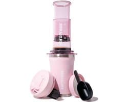 AeroPress Go Plus Roze Koffiezetter met Thermobeker & Filters