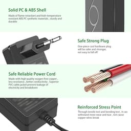 AC stroomadapter 12V voor externe harde schijven — thumbnail 2