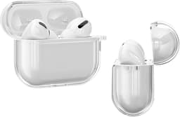 Cazy siliconen Hoesje geschikt voor Apple Airpods Pro 3 - Inclusief karabijnhaak - Beschermt tegen krassen en stoten - Transparant — thumbnail 4