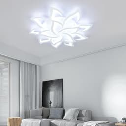 Dimbare LED-plafondlamp 84W met afstandsbediening voor moderne ruimtes — thumbnail 4