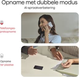 Plaud Note - LLM Empowered - AI Voice Recorder - 64 gb intern geheugen - Zilver - 112 Talen - - Incl. Magnetic Black case in verpakking - Magsafe - Originele PLAUD hoes — thumbnail 5