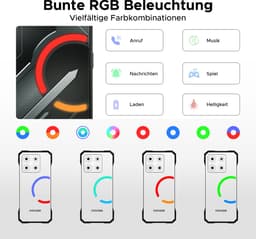 DOOGEE Blade GT Pro 5G - Outdoortelefoon - Outdoor smartphone - 32 GB RAM +512 GB ROM/2TB TF - Dimension 7025 - 6,72 inth FHD 120 Hz - LED lichteffecten - 100MP AI-camera/32 MP - 5800 mAh/18W - Vingerafdruk- Face ID - NFC - Zwart — thumbnail 4