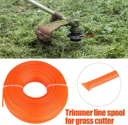 Vervangingsdraadspoel voor trimmer - 2.4mm trimmerlijn - nylon koord - ronde draad - benzine grasmaaier - 50 miljoen — thumbnail 4