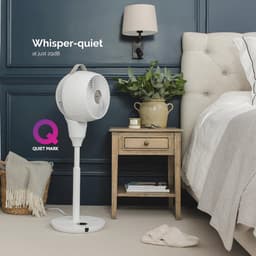 Draagbare draadloze ventilator met nachtlampje - 14 uur batterijlevensduur, ultra-stil en energiezuinig — thumbnail 3