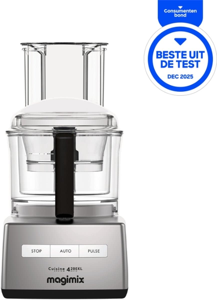 Magimix CS 4200 XL - Foodprocessor - Keukenmachine - Mat Chroom — afbeelding 1