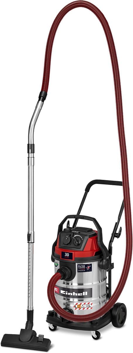 Einhell Elektrische Nat-/Droogzuiger TE-VC 3080 SACL - 1150 W - 220 mbar - 30 L - 8 m actieradius - Stofbeschermingklasse L - HEPA-plooifilter incl. filterreinigingssysteem - Automatisch stopcontact: 2000 W — afbeelding 1